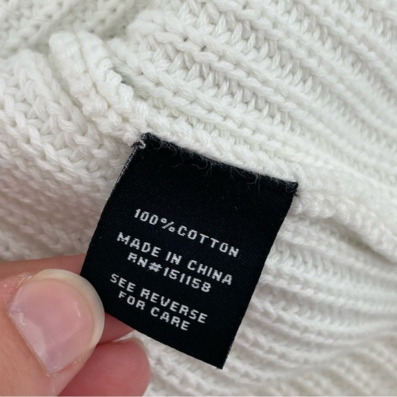 525 America Sweater Vest Blue White Ombre Knit 100% Cotton M - Picture 9 of 9